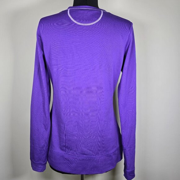 Under Armour Purple Sweatshirt With White Trim Size L - Picture 3 of 13